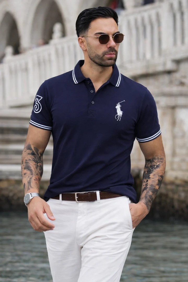 Premium Embroidered Athletic Fit Polo